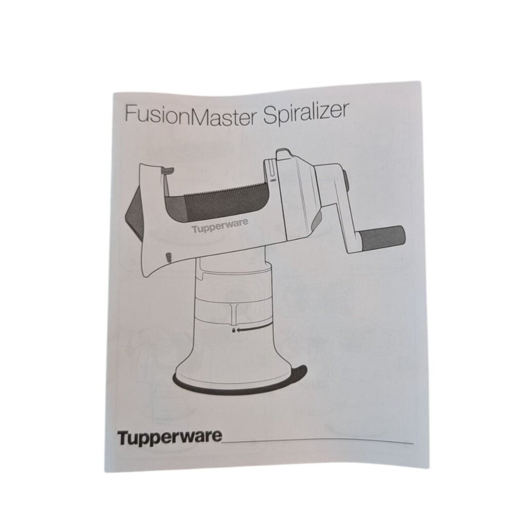 Tupperware FusionMaster Spiralizer w/Base & 3 Blades Vegetable Cutter‎ - Picture 2 of 11